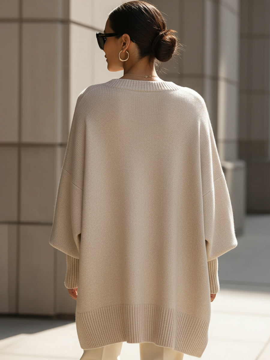 Lumina | Jersey oversize con cuello amplio