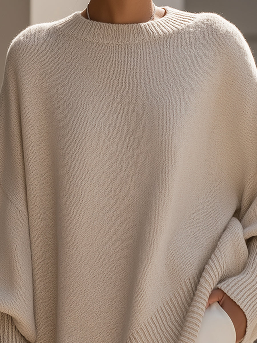 Lumina | Jersey oversize con cuello amplio