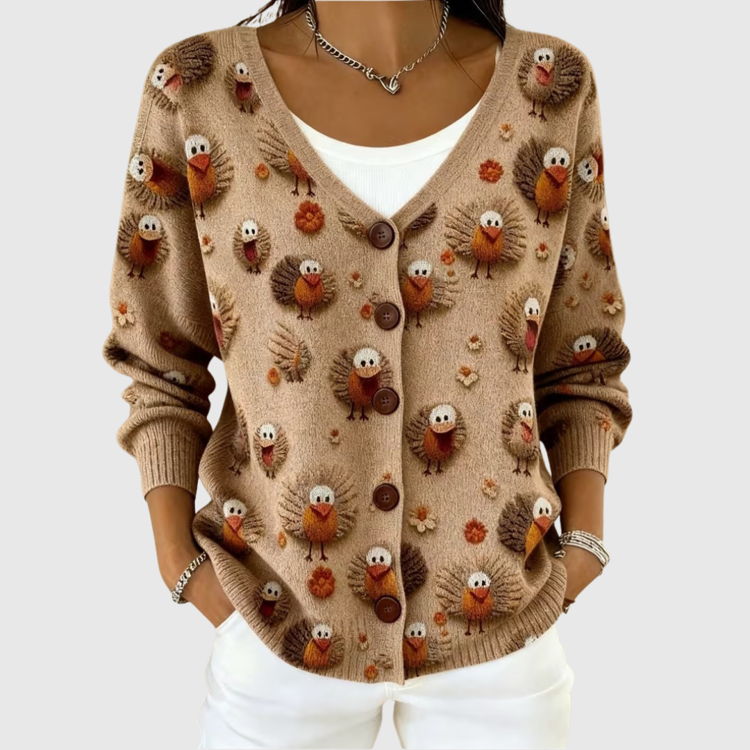 Ramona | Chaqueta efecto punto con botones