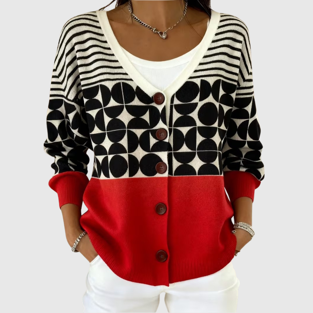 Matilda | Chaqueta efecto punto con botones