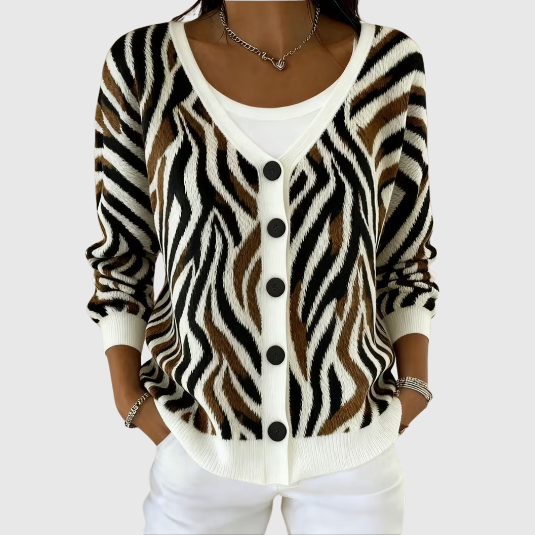 Herminia | Chaqueta efecto punto con botones