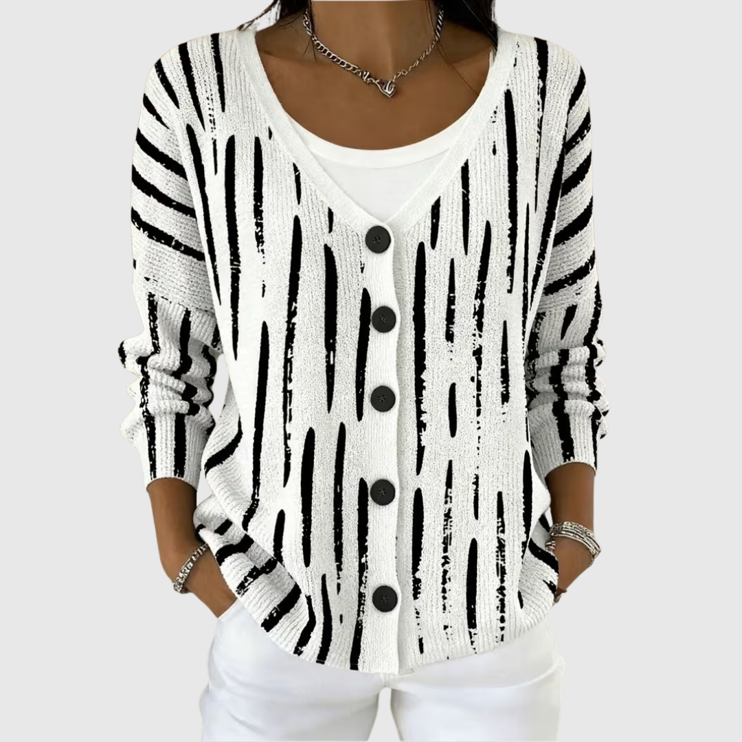Felicia | Chaqueta efecto punto con botones
