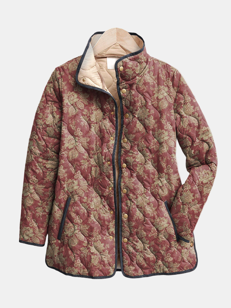 Sofia | Chaqueta acolchada damas en color ciruela