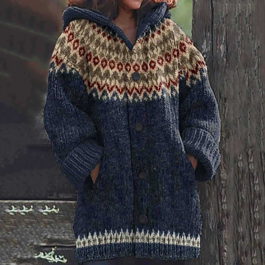 Iris | Chaqueta de punto con drapeado