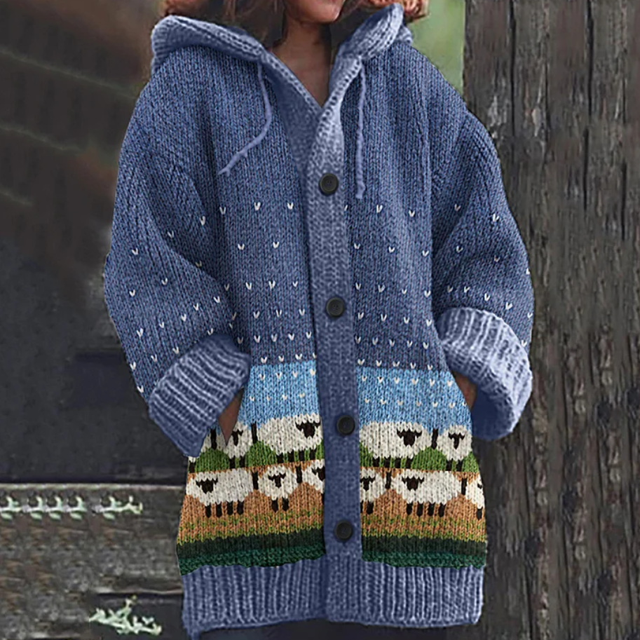 Iris | Chaqueta de punto con drapeado