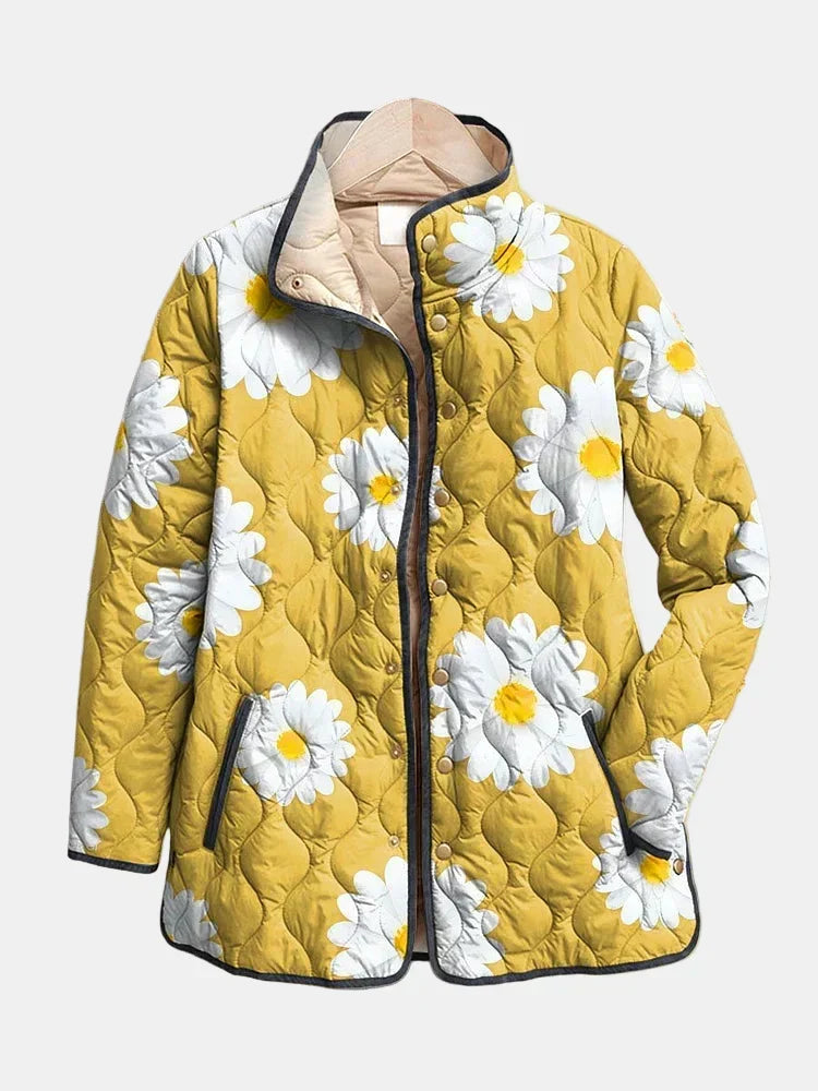 Elisa | Chaqueta acolchada con margaritas