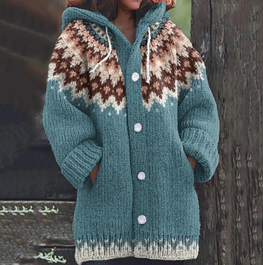 Iris | Chaqueta de punto con drapeado