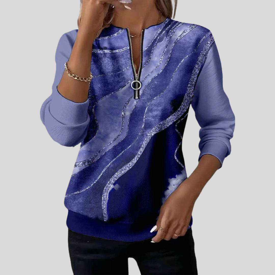 Teresa | Elegante top con cremallera