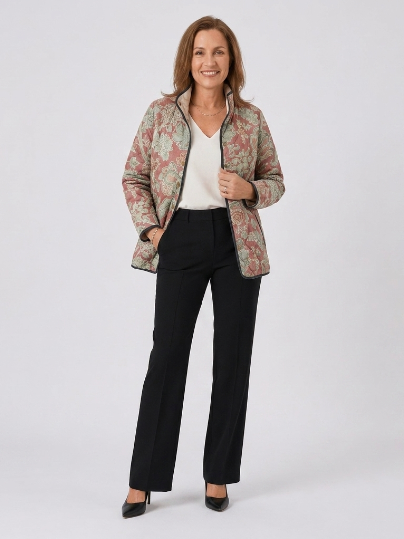 Luisa | Chaqueta acolchada damas en color terracota