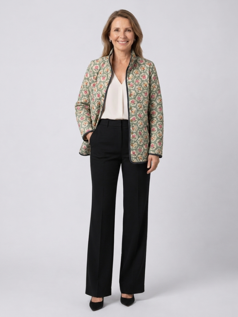 Amelia | Chaqueta acolchada con estampado floral