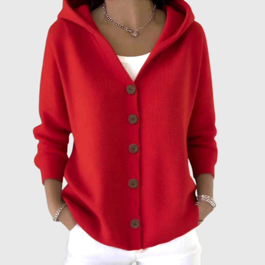 Julia | Chaqueta efecto punto con capucha