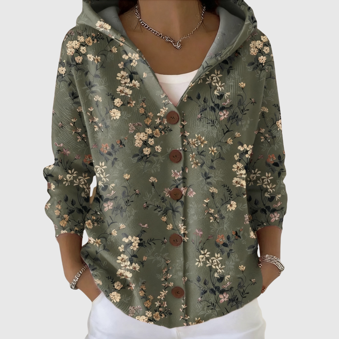 Gloria | Chaqueta efecto punto con capucha