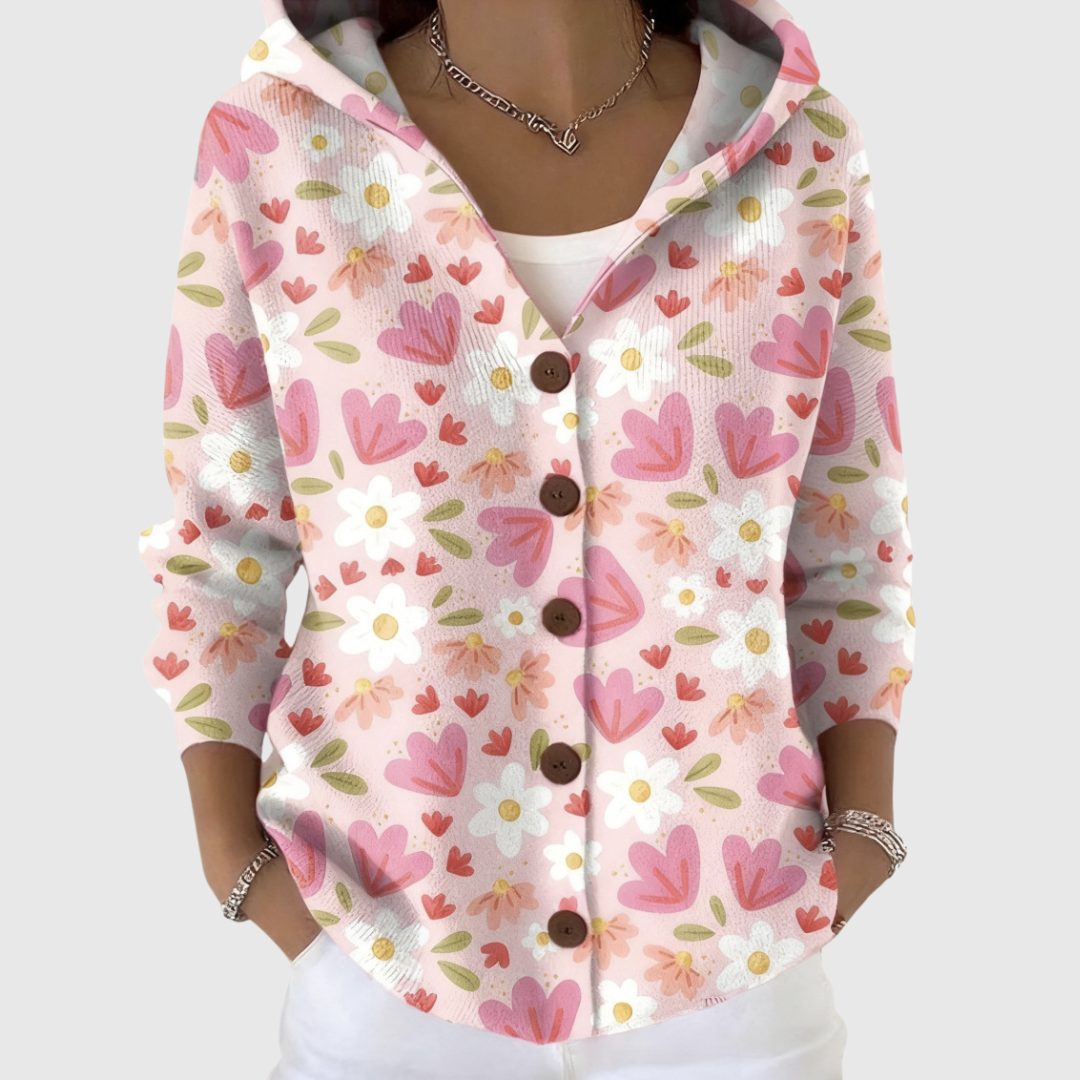 Elsa | Chaqueta efecto punto con capucha
