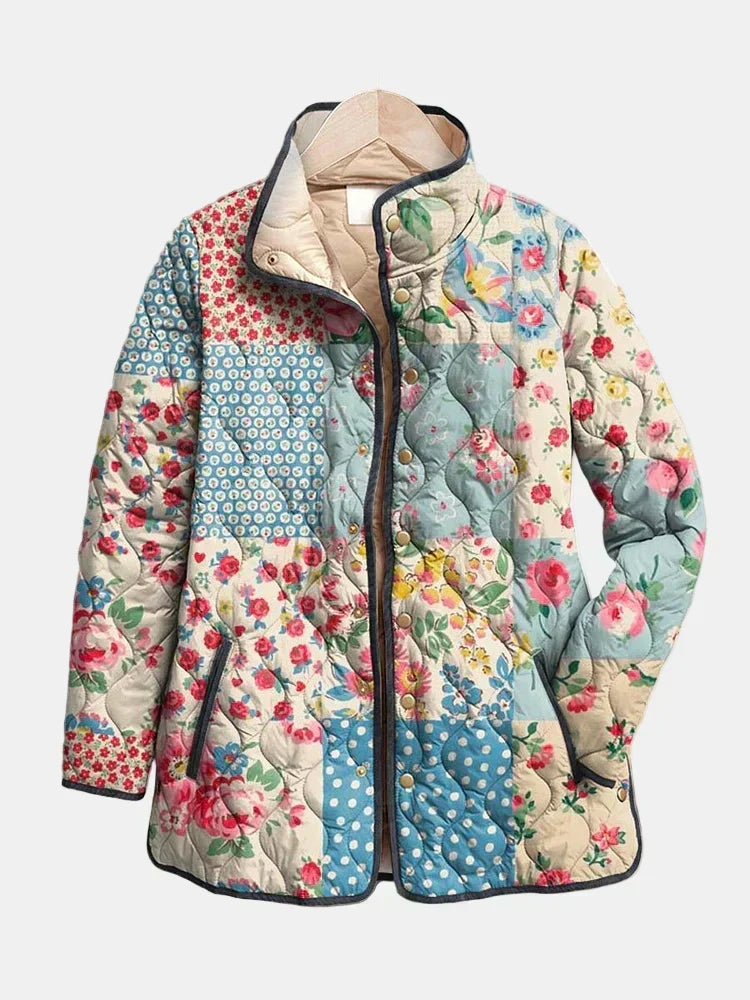 Miriam | Chaqueta acolchada con patchwork floral