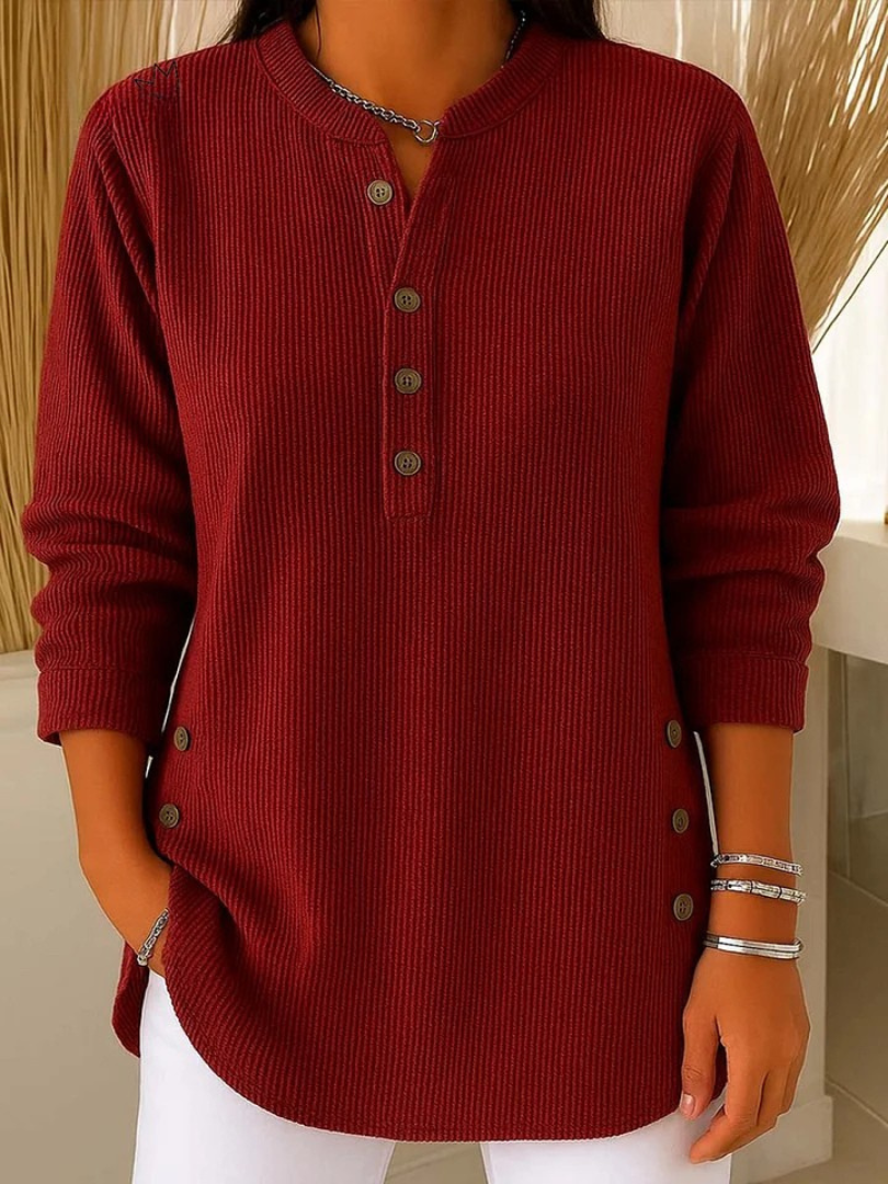 Nieves | Túnica Henley con botones