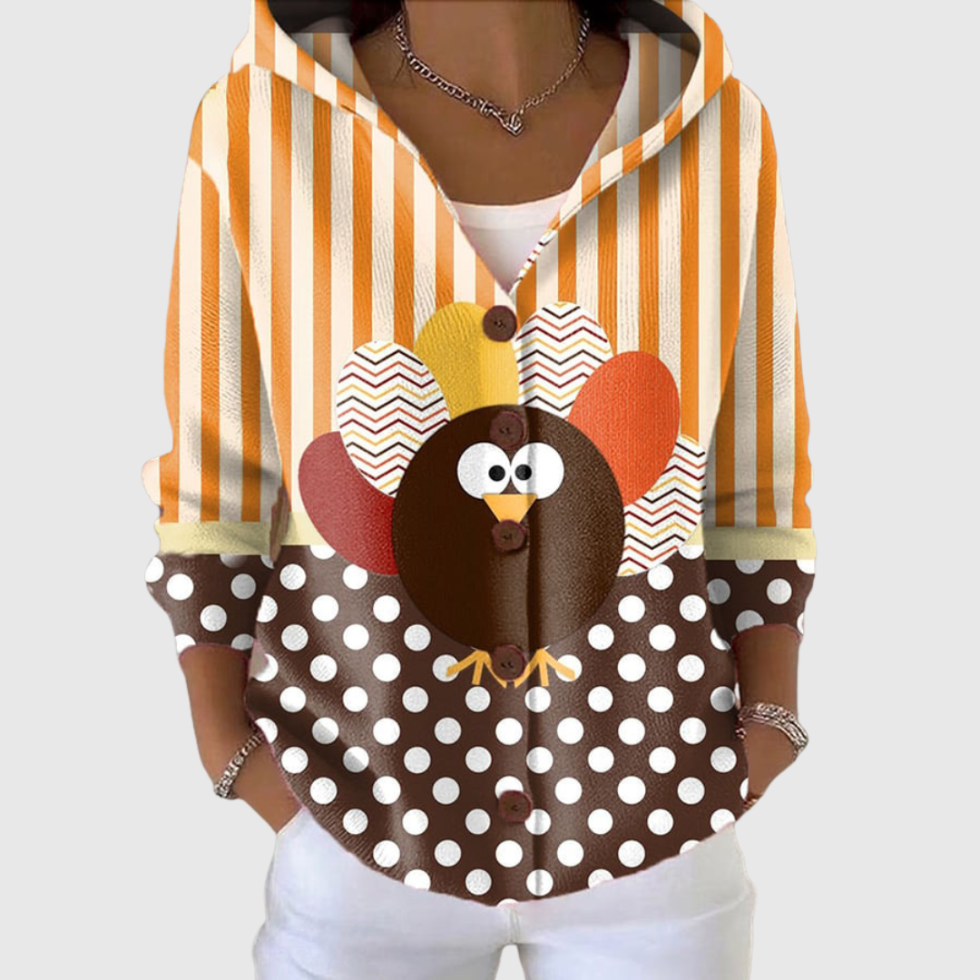 Alvara | Chaqueta tipo punto con capucha