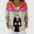 Caty | Chaqueta efecto punto con capucha