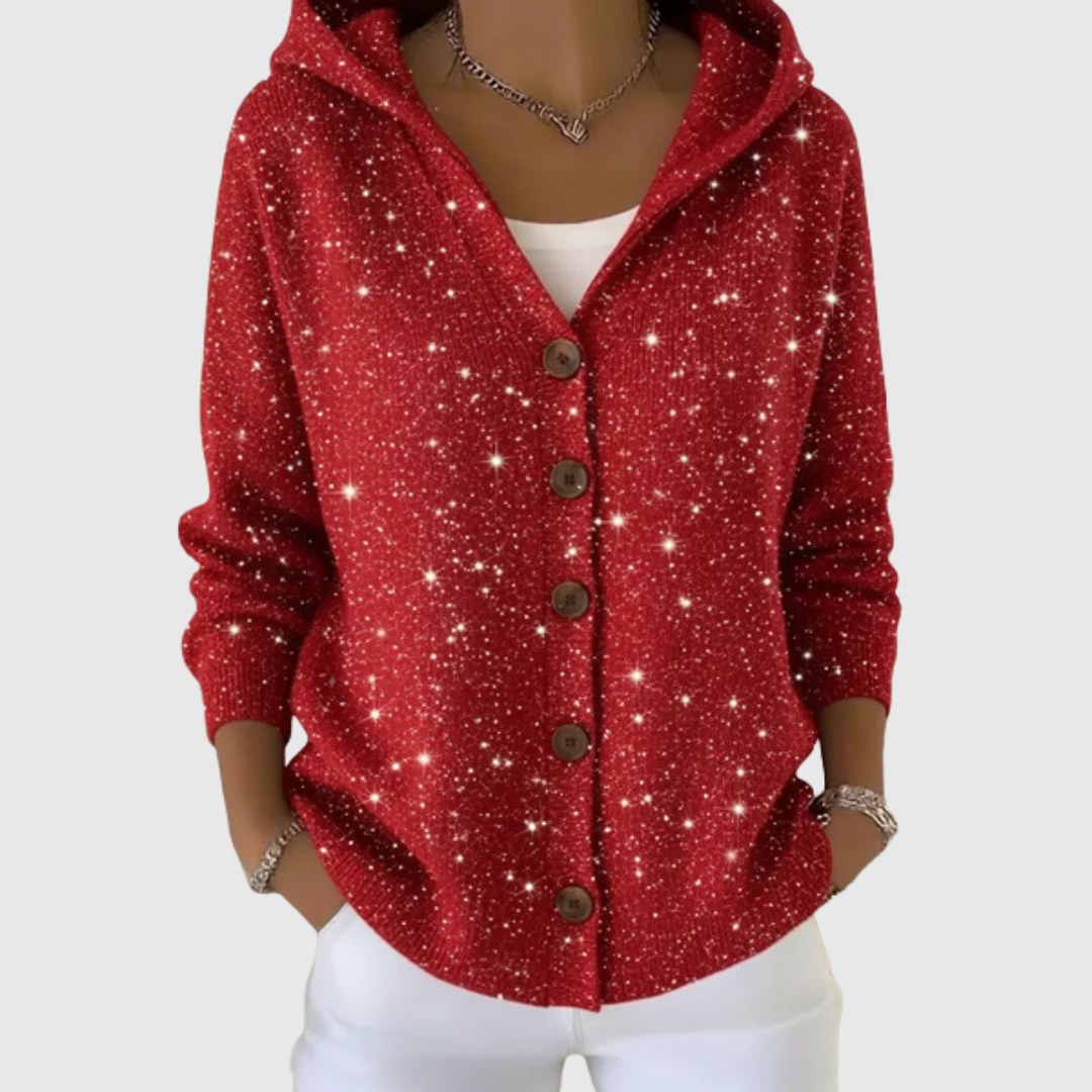Manuela | Chaqueta efecto punto con capucha