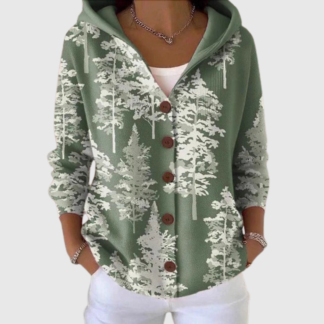 Bianca | Chaqueta efecto punto con capucha