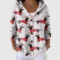 Amelia | Chaqueta efecto punto con capucha