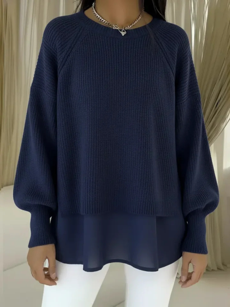 Cecilia | Jersey con efecto de dos piezas