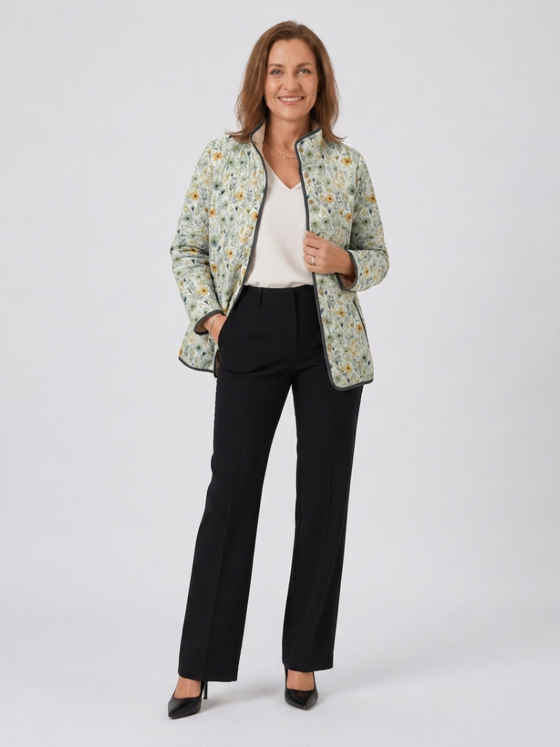 Elena | Chaqueta acolchada de estilo rústico