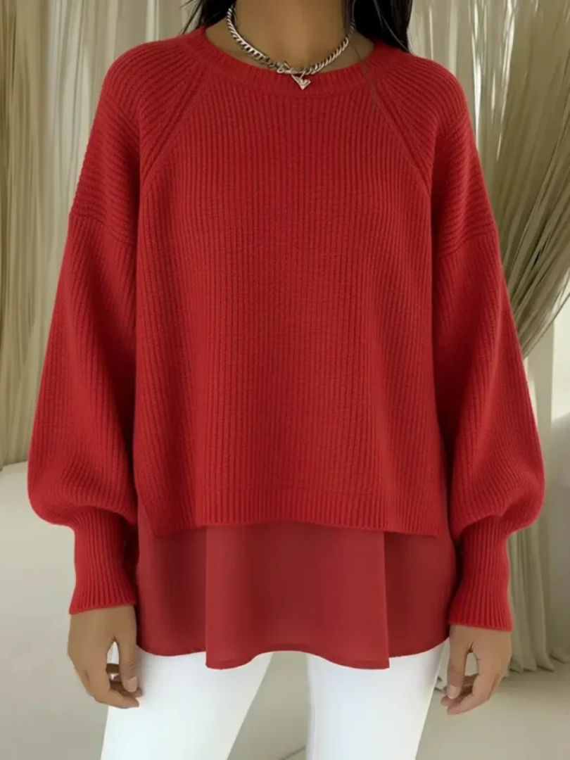 Cecilia | Jersey con efecto de dos piezas