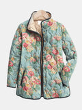 Carla | Chaqueta acolchada rosas antiguas claras