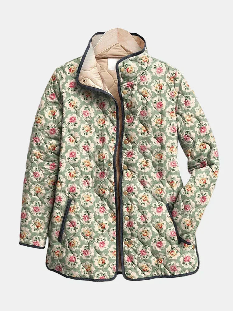 Amelia | Chaqueta acolchada con estampado floral