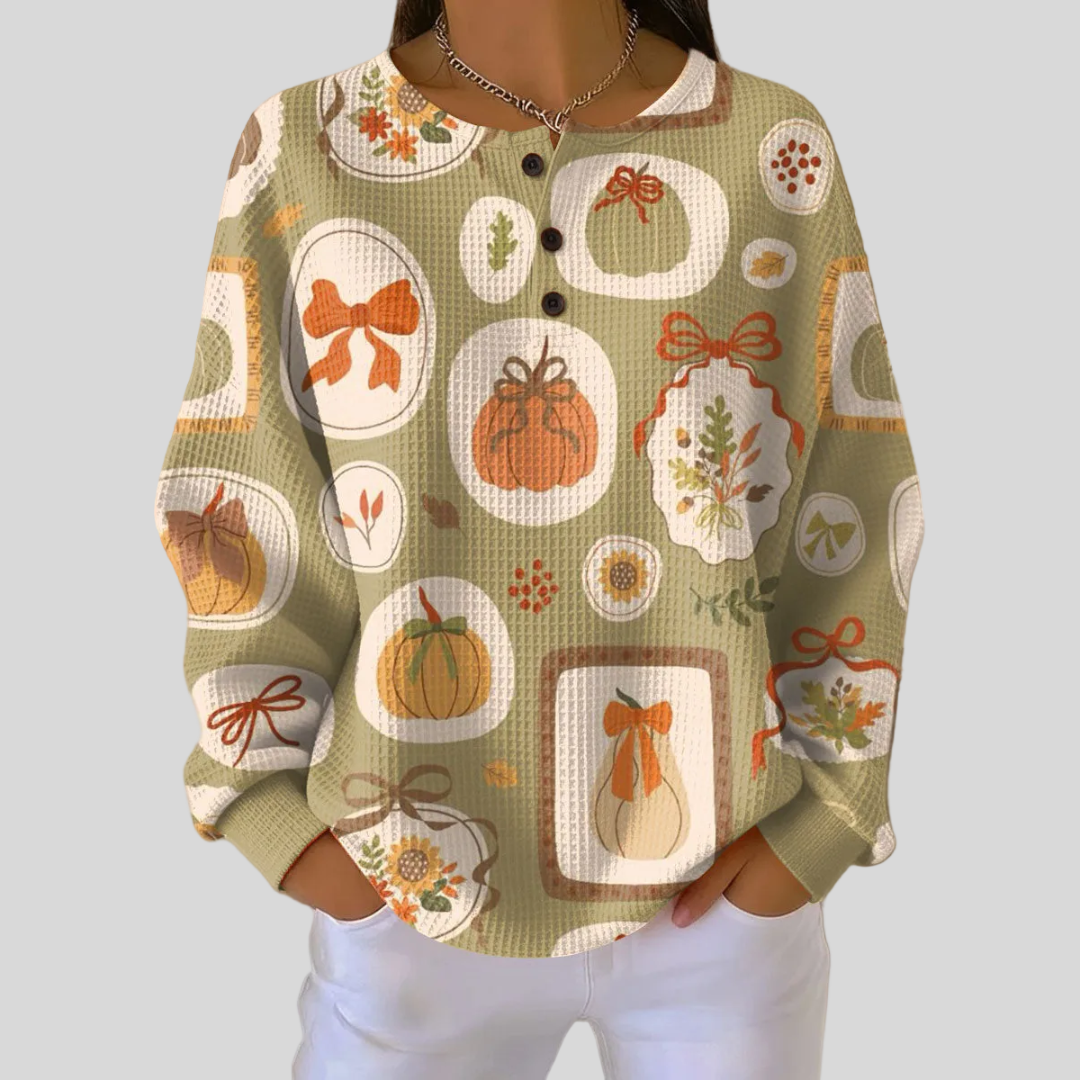Maria | Jersey cálido de otoño con botones