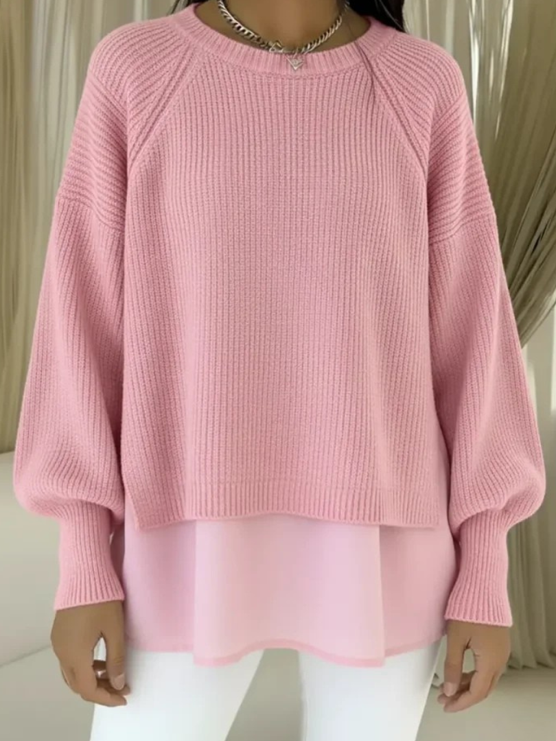 Cecilia | Jersey con efecto de dos piezas