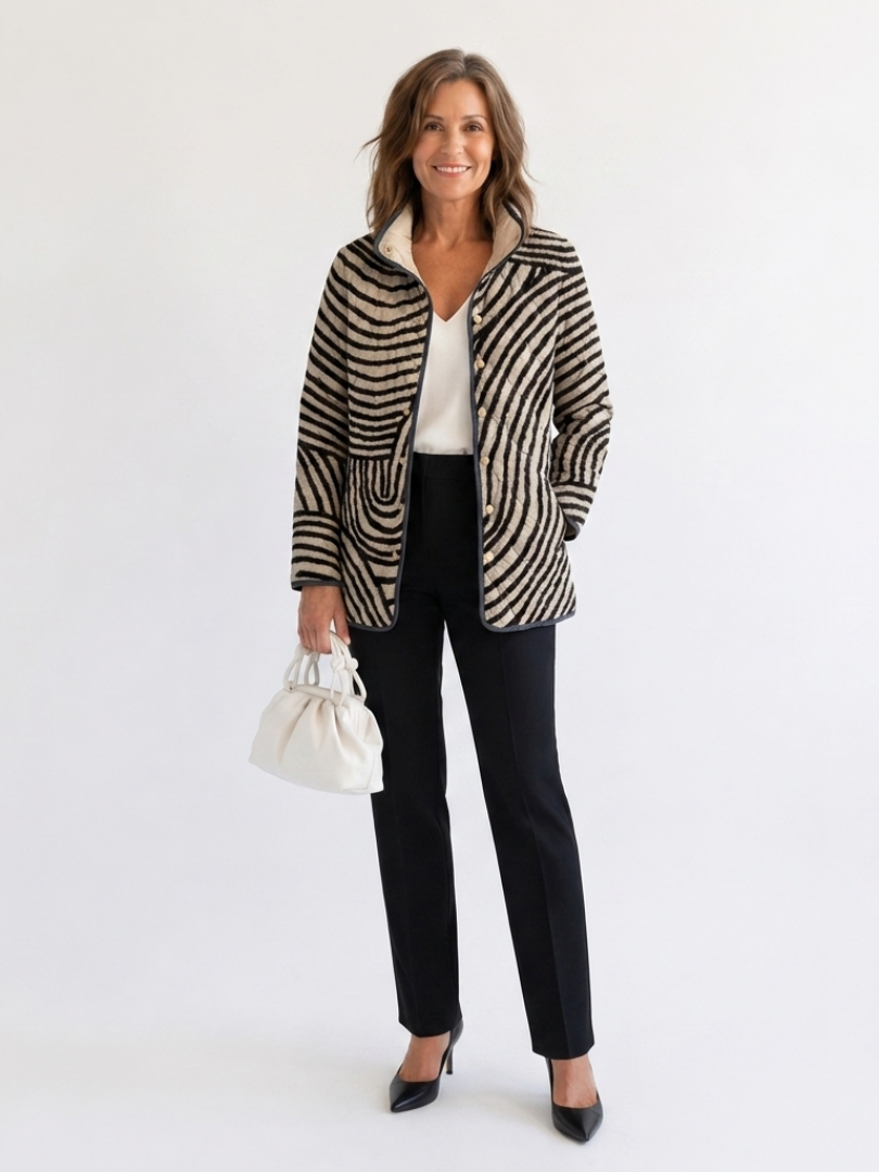 Lara | Chaqueta acolchada con círculos