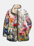 Nuria | Chaqueta acolchada con flores del campo