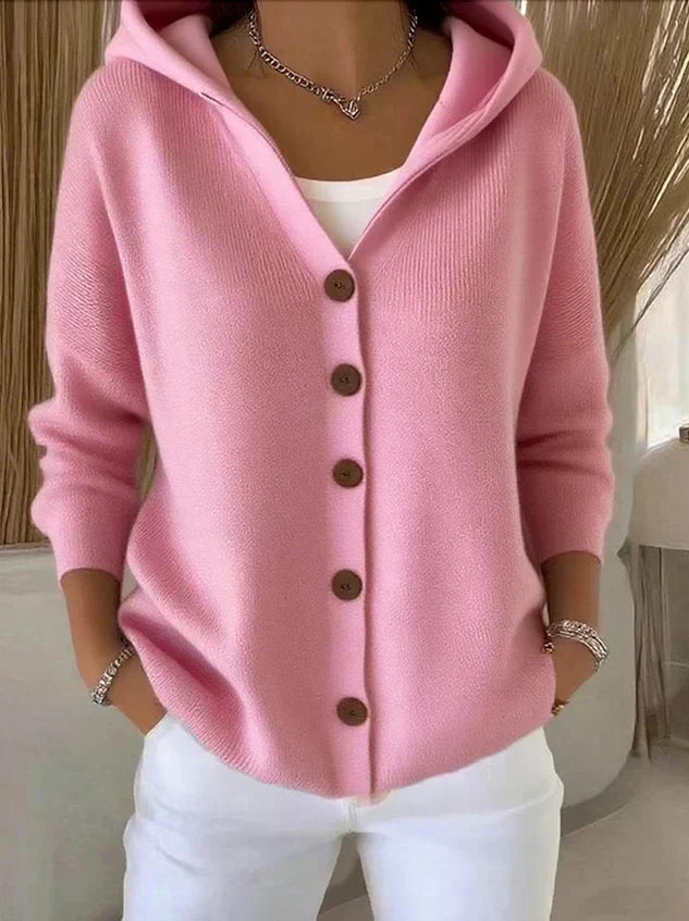 Rosa | Cárdigan con capucha