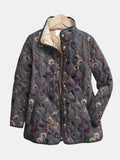Natalia | Chaqueta acolchada con flores secas