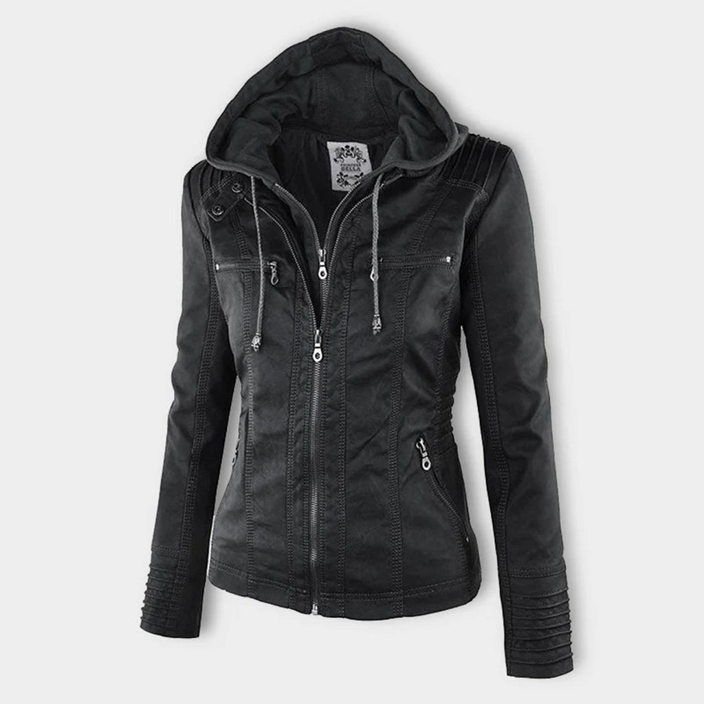 Flavia | Chaqueta de piel vegana resistente y elegante