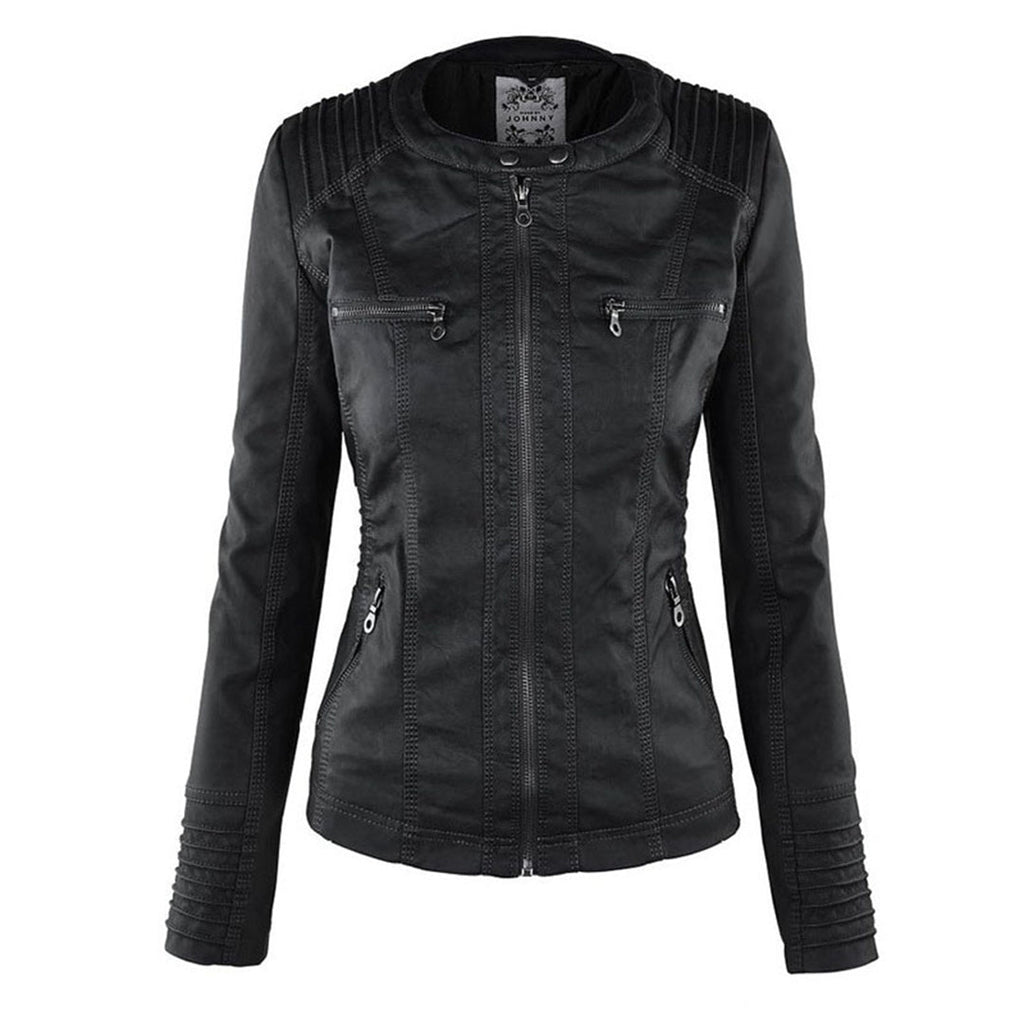 Flavia | Chaqueta de piel vegana resistente y elegante