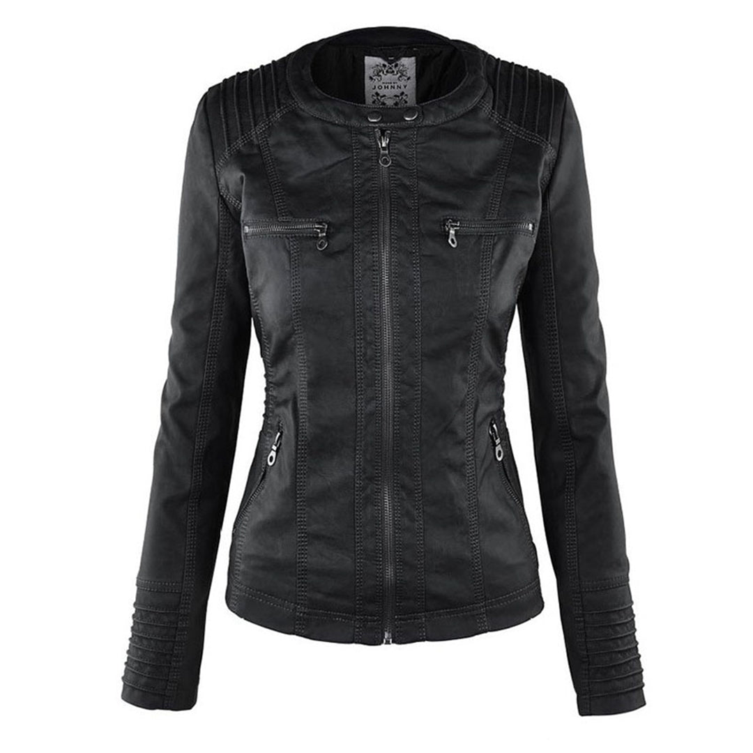 Flavia | Chaqueta de piel vegana resistente y elegante