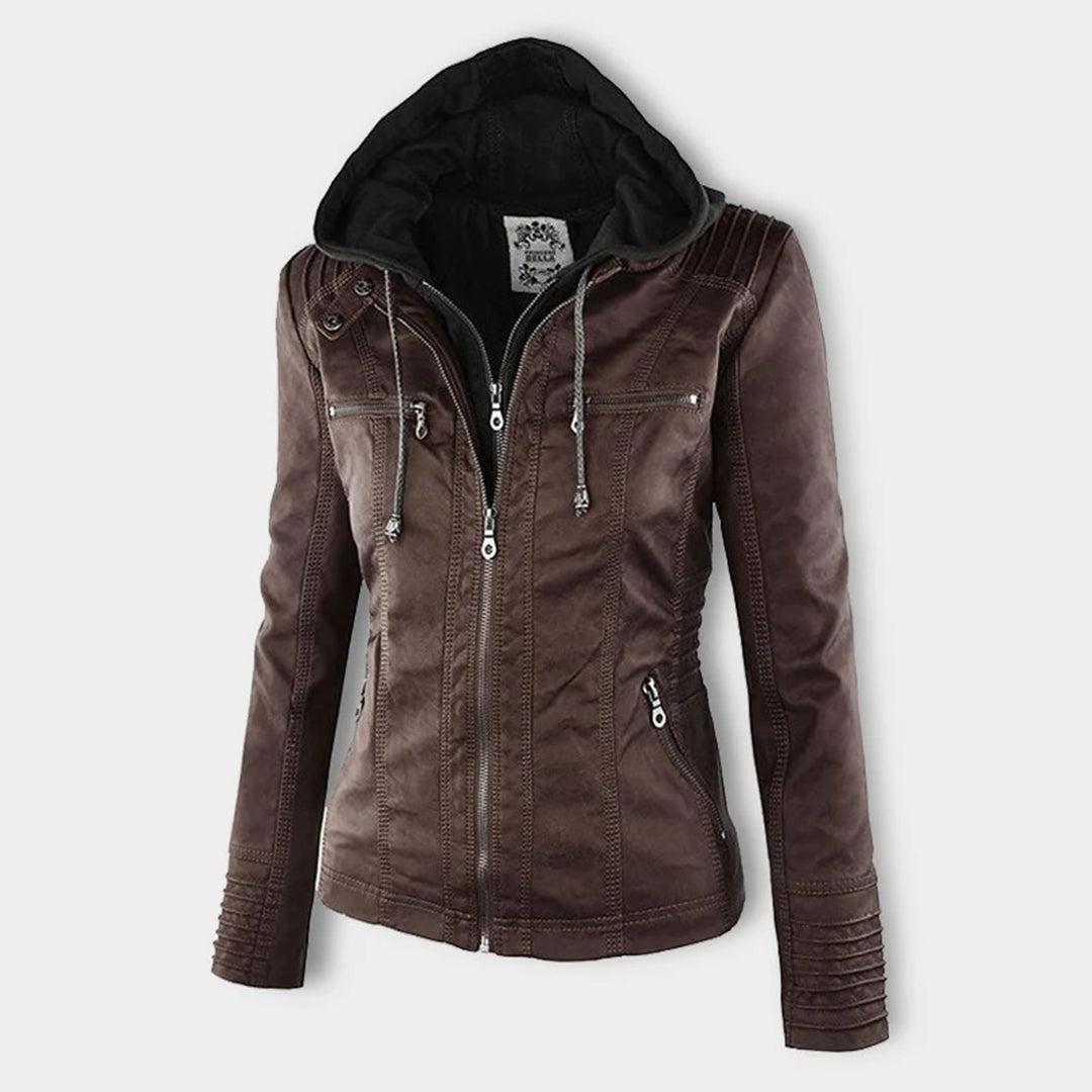 Flavia | Chaqueta de piel vegana resistente y elegante