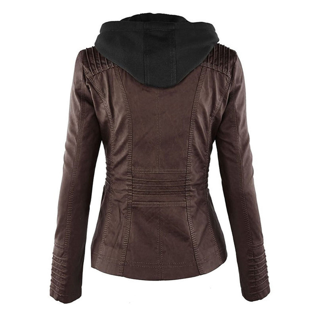 Flavia | Chaqueta de piel vegana resistente y elegante