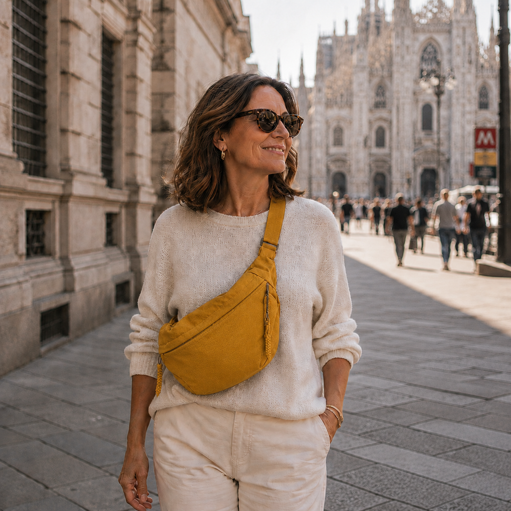 Lucia | Bolso de hombro color ocre