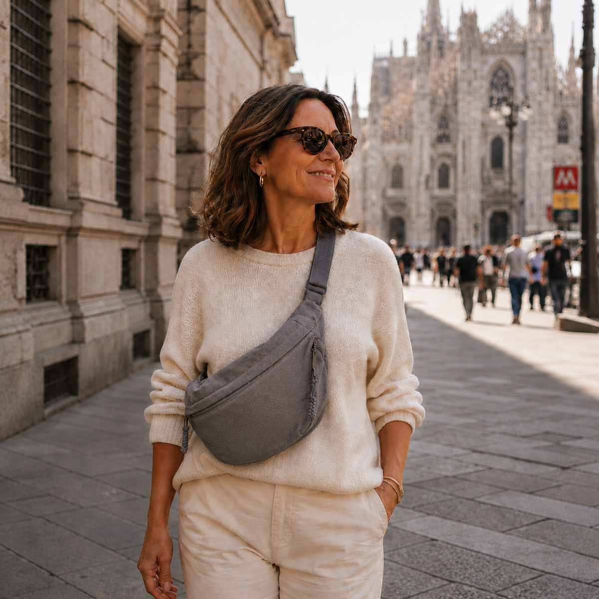 Catalina | Bolso de hombro gris