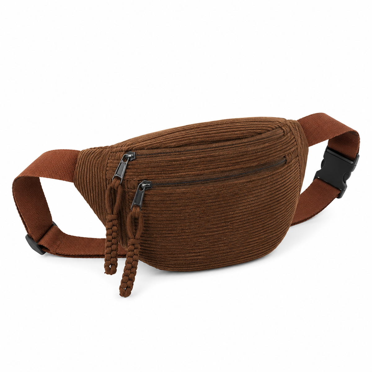 Carmen | Bolso de hombro de terciopelo acanalado