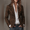 Ester | Blazer entallado de jacquard de cachemira