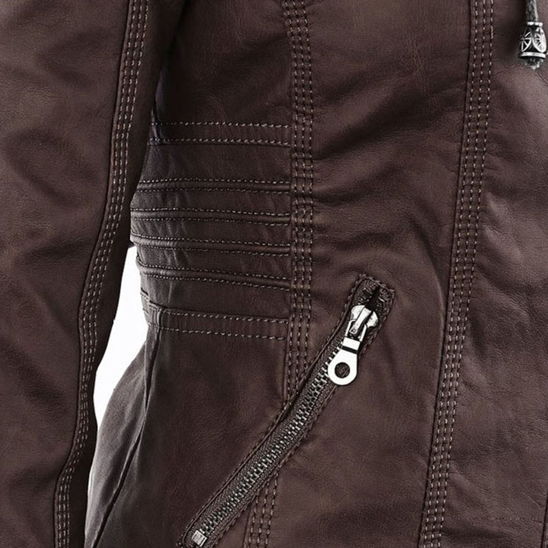 Flavia | Chaqueta de piel vegana resistente y elegante