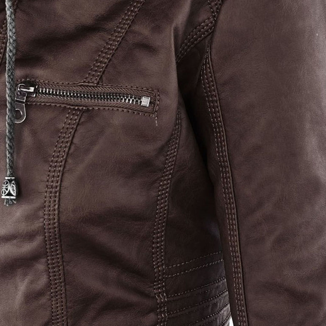 Flavia | Chaqueta de piel vegana resistente y elegante