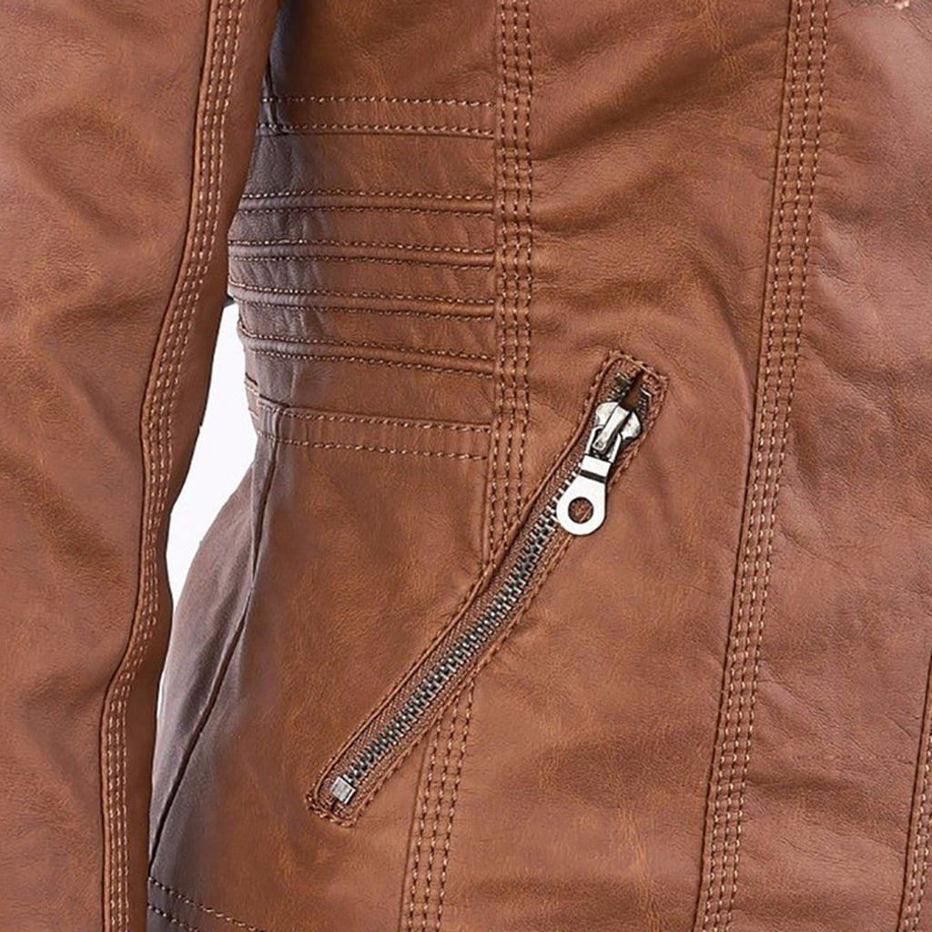 Flavia | Chaqueta de piel vegana resistente y elegante