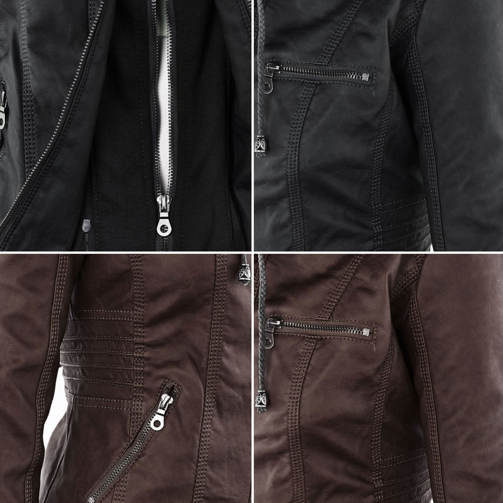 Flavia | Chaqueta de piel vegana resistente y elegante