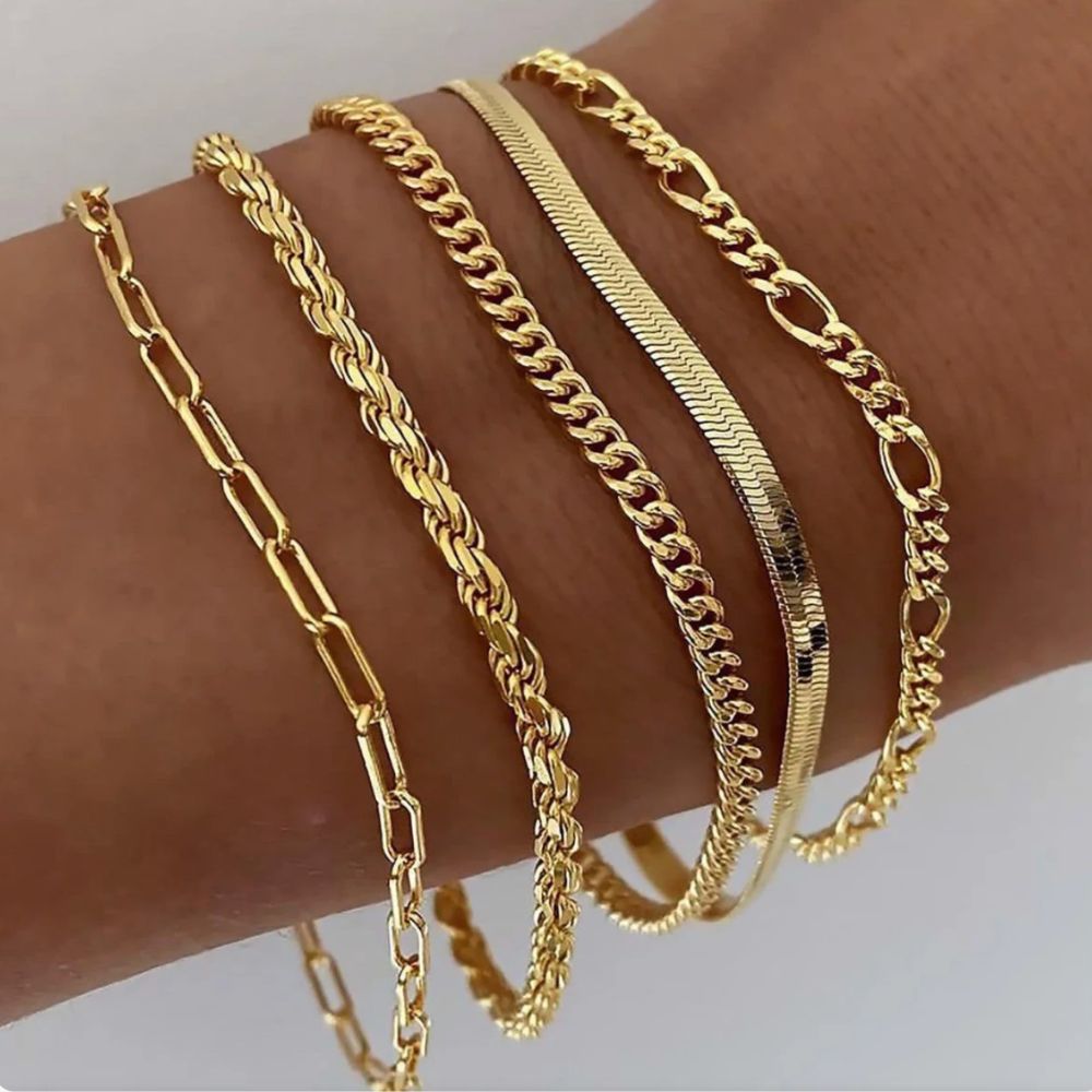 Conjunto de pulseras en capas Ellis