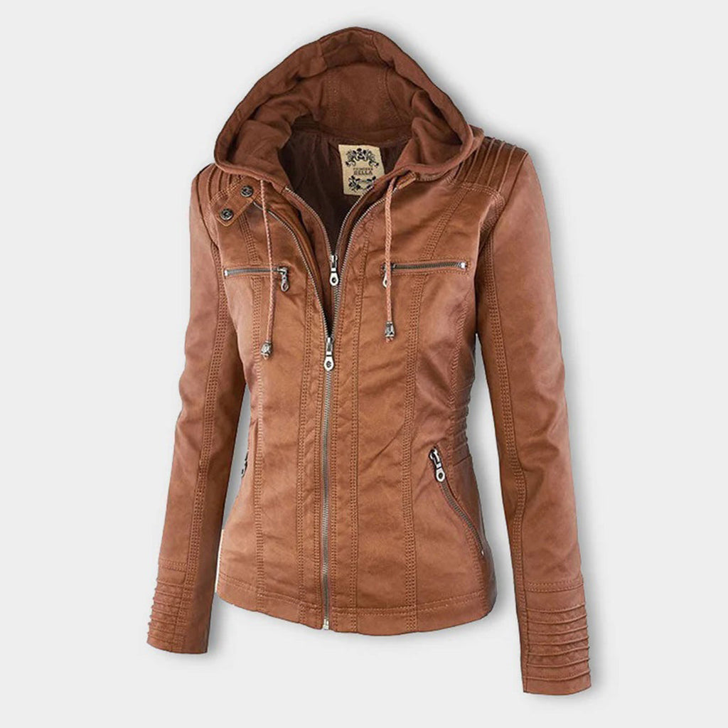 Flavia | Chaqueta de piel vegana resistente y elegante